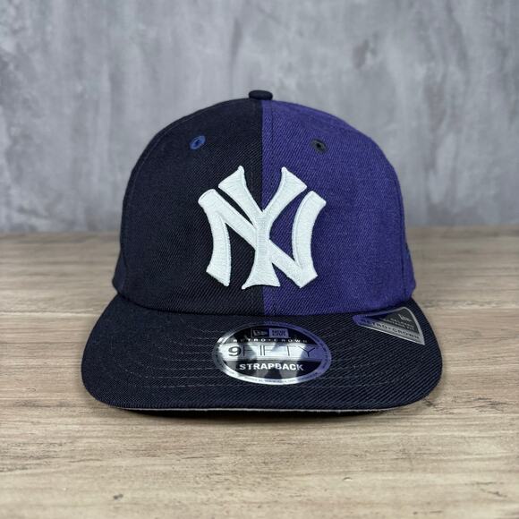 New Era NY Yankees Cooperstown Retro Crown 9Fifty Strapback Hat NWT - Picture 1 of 12